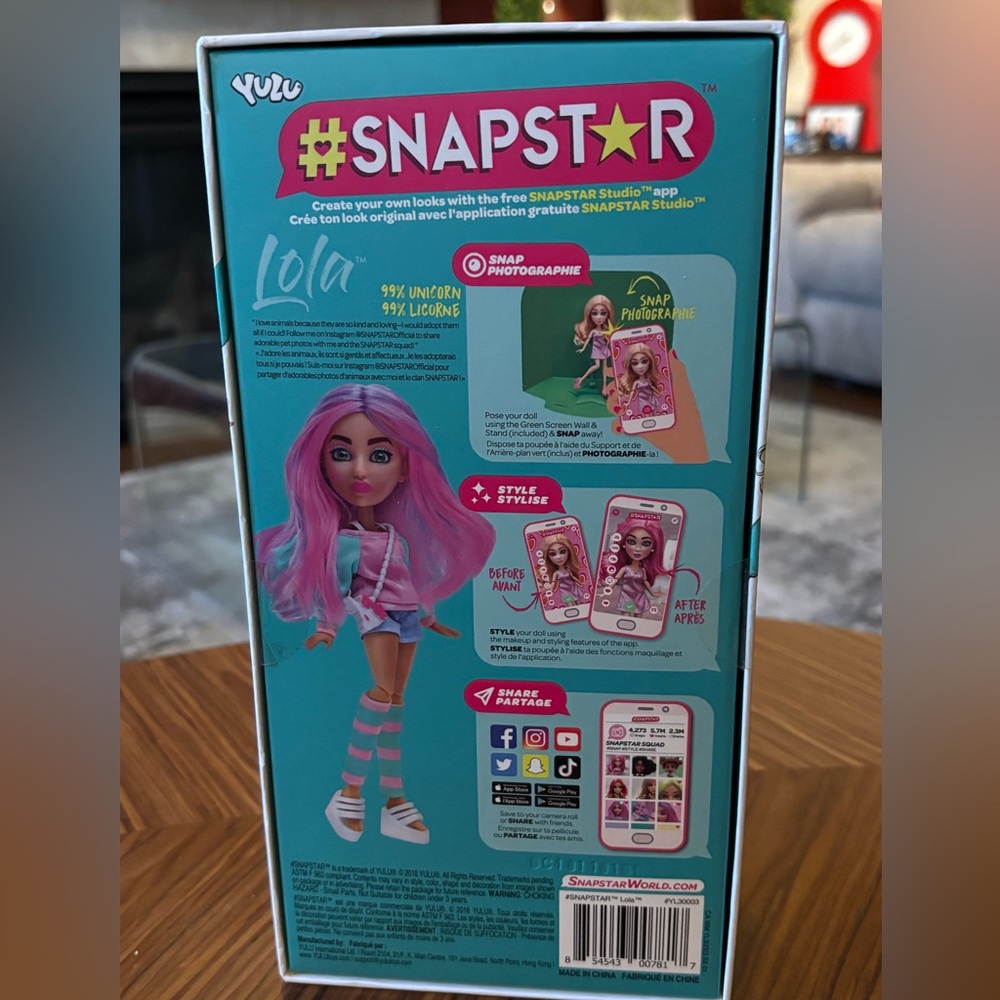 👛(ANY 2/$30) LOLA SNAPSTAR Doll New In Original Packaging - Picture 4 of 4
